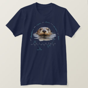 FRANK peptide, Otter 2 w / aangepaste tekst, donke T-shirt