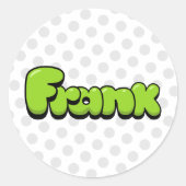 Frank Ronde Sticker (Voorkant)