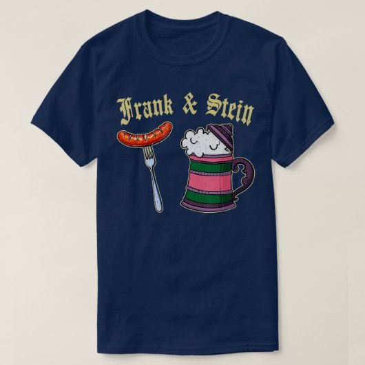 Frank Stein German Beer Drink fastfood oktober T-shirt (Design voorkant)