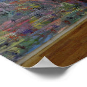 Frank Stella naast een van zijn werken Poster (Hoek)