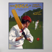 Frank Sugg cricket vleermuizen, 1906 Poster (Voorkant)