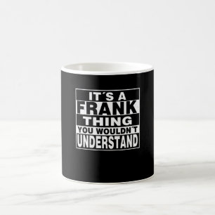 FRANK Surname Personalized Gift Koffiemok