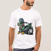 Frank The Mechanic Frankenstein Biker Man T-shirt (Voorkant)