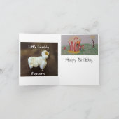 Frank The Popcorn 🍿 Kritter met een grote neus Bedankkaart (Binnen)