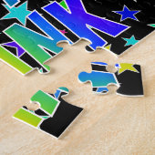 "FRANK" Voornaam, geun "HAPPY BIRTHDAY" Legpuzzel (Zijkant)