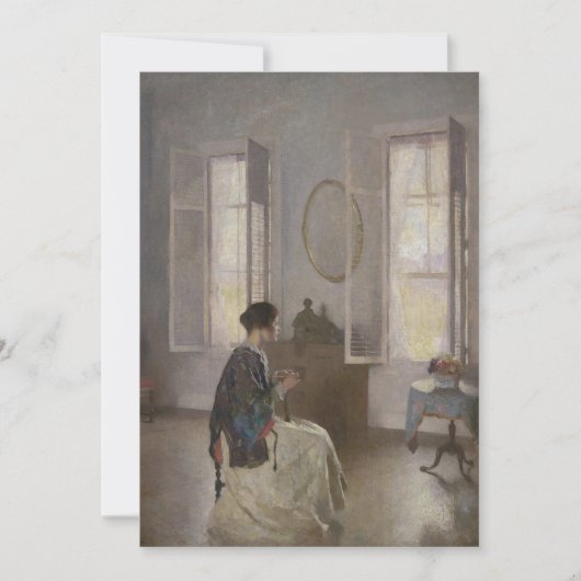 Frank Weston Benson - Het open venster Kaart (Voorkant)