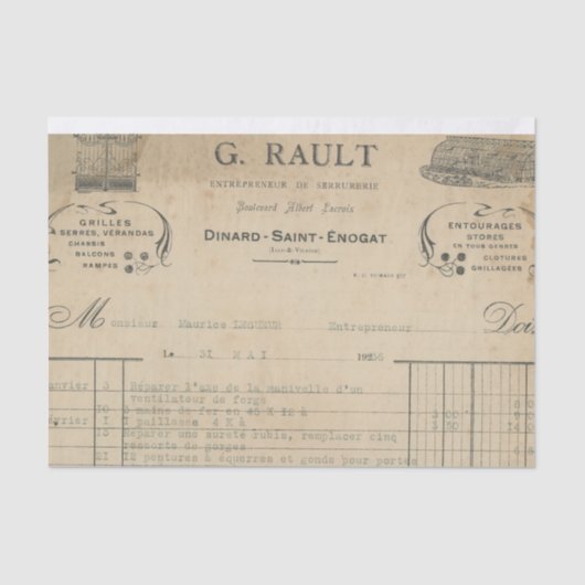 Franke Bon Tissuepapier (Voorkant)