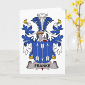 Franke Family Crest Kaart (Gele Bloem)