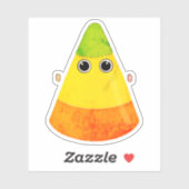 Franken Candy Corn Halloween Sticker (Vel)