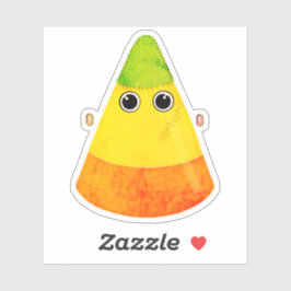 Franken Candy Corn Halloween Sticker