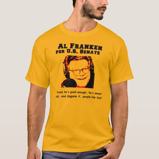 Franken For senate T-shirt (Voorkant)