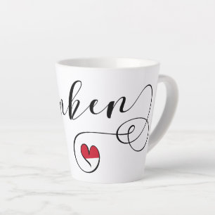 Franken, Franconia Flag Heart, Franconisch Latte Mok