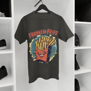 Franken Fries Grappige Halloween Fries Pun Tri-Blend Shirt