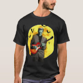 Franken gitaar Frankenstein speelt elektrische git T-shirt (Voorkant)