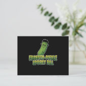 Franken-Pickle Griezeldill Halloween Briefkaart (Staand voorkant)