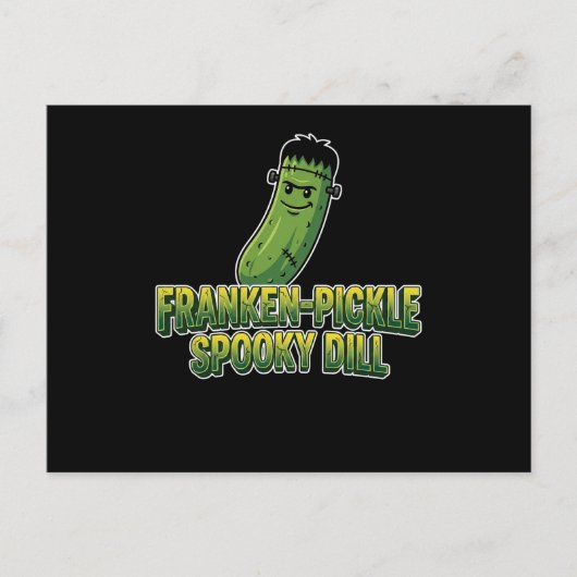 Franken-Pickle Griezeldill Halloween Briefkaart (Voorkant)