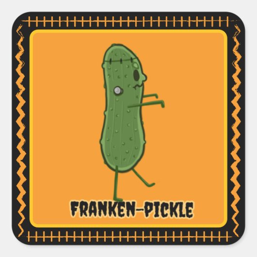 Franken-Pickle-Sticker Vierkante Sticker (Voorkant)