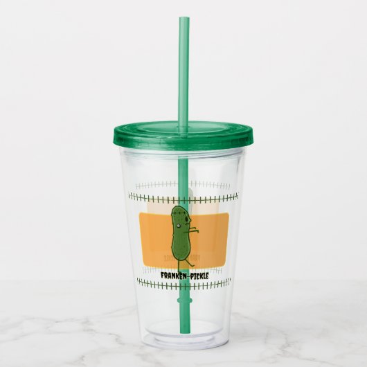 Franken-Pickle Tumbler Acryl Drinkbeker (Voorkant)
