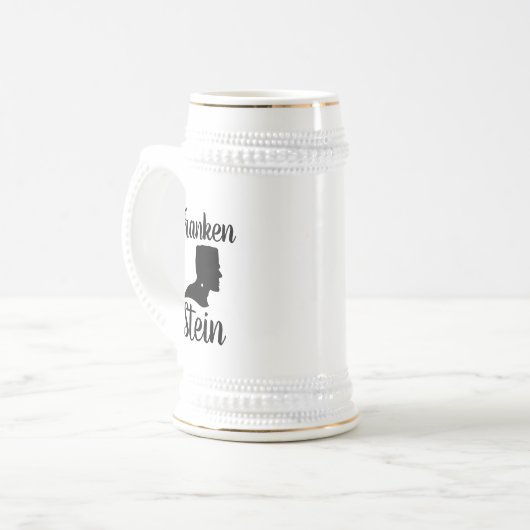 Franken Stein Halloween Bierpul (Voorkant links)