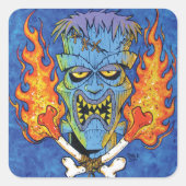 Franken-Tiki Vierkante Sticker (Voorkant)