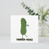 Franken-zuur Invitatie Kaart (Staand voorkant)