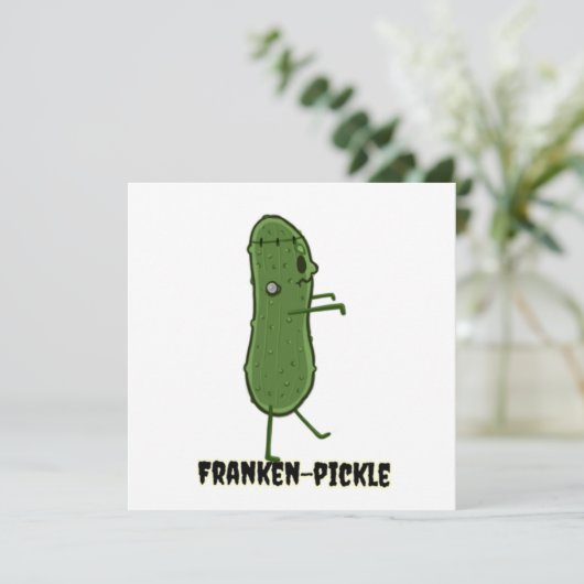 Franken-zuur Invitatie Kaart (Staand voorkant)