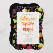 Frankencake - Cute Halloween Cupcake Kaart (Voorkant / Achterkant)