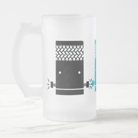 Frankencar "FrankenStein" Matglas Bierpul (Links)