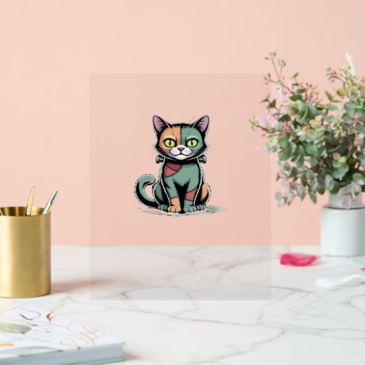 FrankenCat Oversized T-shirt Acryl Bord (Huwelijk)