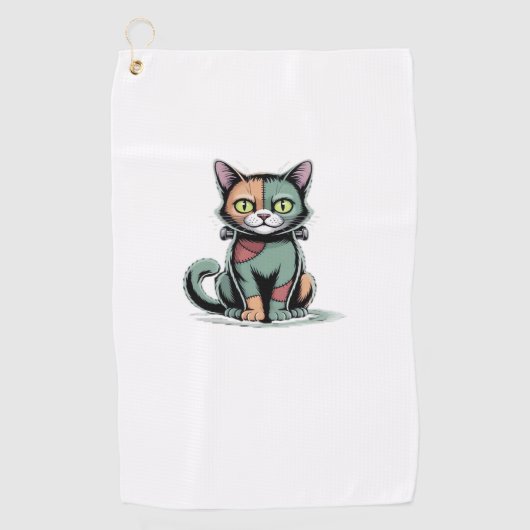 FrankenCat Oversized T-shirt Golfhanddoek (Voorkant)