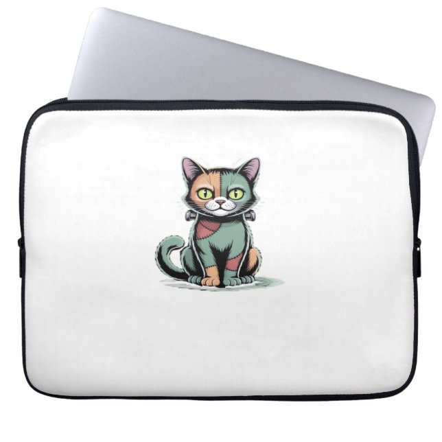 FrankenCat Oversized T-shirt Laptop Sleeve (Voorkant)