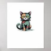 FrankenCat Oversized T-shirt Poster (Voorkant)