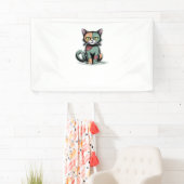 FrankenCat Oversized T-shirt Spandoek (Insitu)