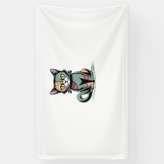 FrankenCat Oversized T-shirt Spandoek (Verticaal)