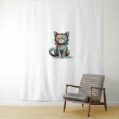 FrankenCat Oversized T-shirt Wandkleed (In situ)