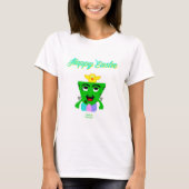 FrankenCheese Easter Dames Wit Basic T Shirt (Voorkant)