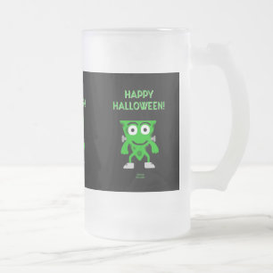 FrankenCheese Halloween Greetings Frosted Mok