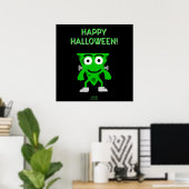 FrankenCheese Halloween Greetings Poster (Thuiskantoor)