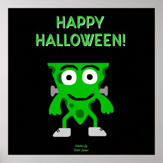 FrankenCheese Halloween Greetings Poster (Voorkant)