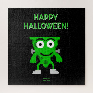 FrankenCheese Halloween Greetings Puzzle Legpuzzel