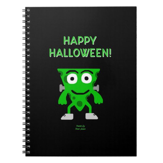 FrankenCheese Halloween Greetings Spiral Notitiebo Notitieboek (Voorkant)