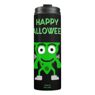 FrankenCheese Halloween Greetings Thermal Tumbler Thermosbeker