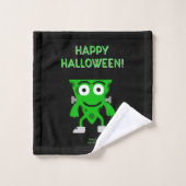 FrankenCheese Halloween Greetings Towel Set Bad Handdoek (Wasdoekje)