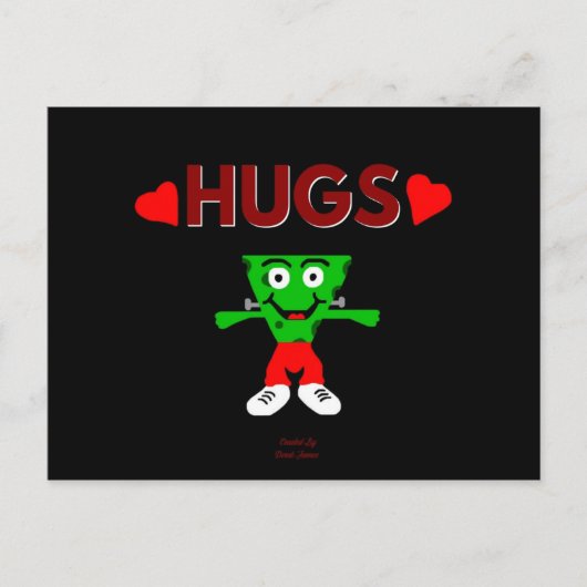 FrankenCheese Hugs Briefkaart (Voorkant)