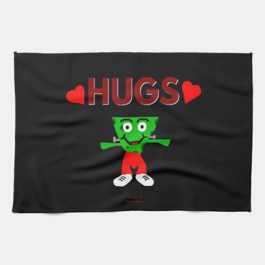 FrankenCheese Hugs Kitchen Towel Theedoek (Horizontaal)