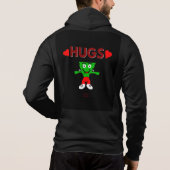 FrankenCheese Hugs Mannen Full-Zip Hoodie (Achterkant)