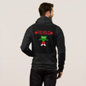 FrankenCheese Hugs Mannen Full-Zip Hoodie (Achterkant volledig)