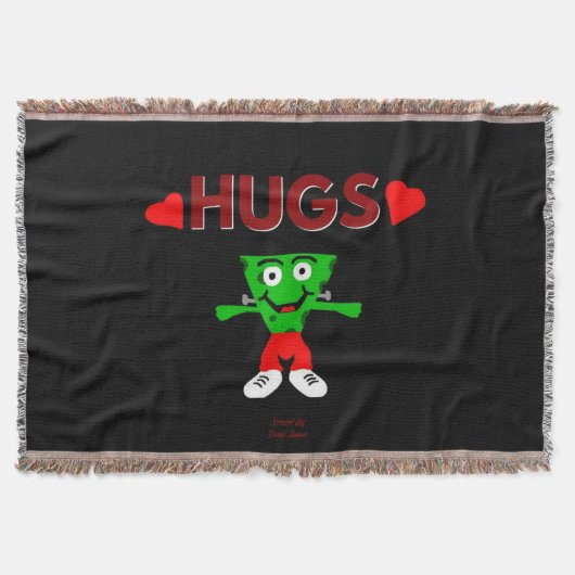 FrankenCheese Hugs Throw Blanket Deken (Voorkant)