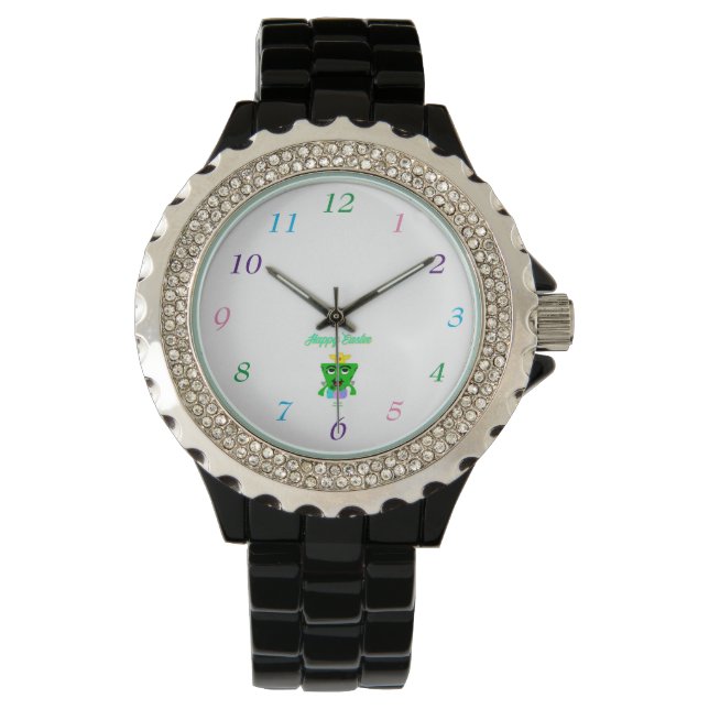 FrankenCheese paasvrouw zwart horloge (Voorkant)