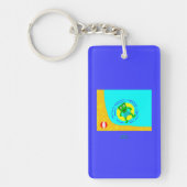 FrankenCheese Summer Rectangle Sleutelhanger (Voorkant)